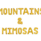 Mountains & Mimosas Bach Letter Balloon Kit