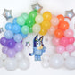 Rainbow Shaped Bluey Balloon Garland Kit