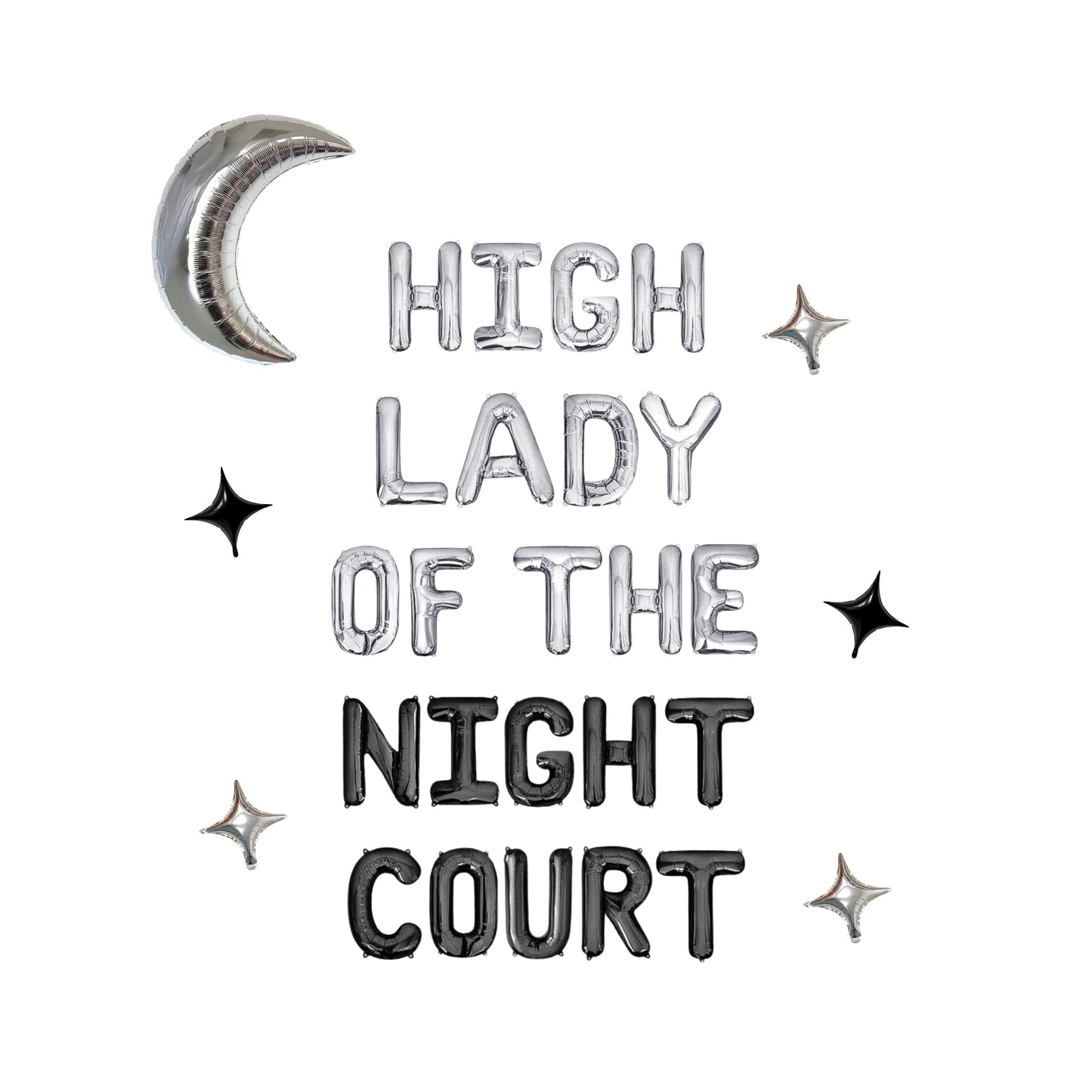 High Lady Of The Night Court Letter Balloon Kit