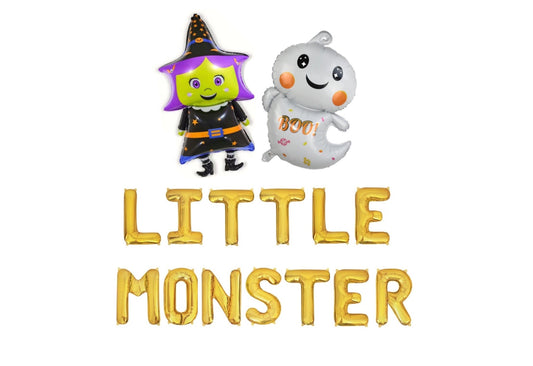 Little Monster Halloween Letter Balloon Kit