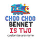 Choo Choo Custom Name Is Two Letter Balloon Kit