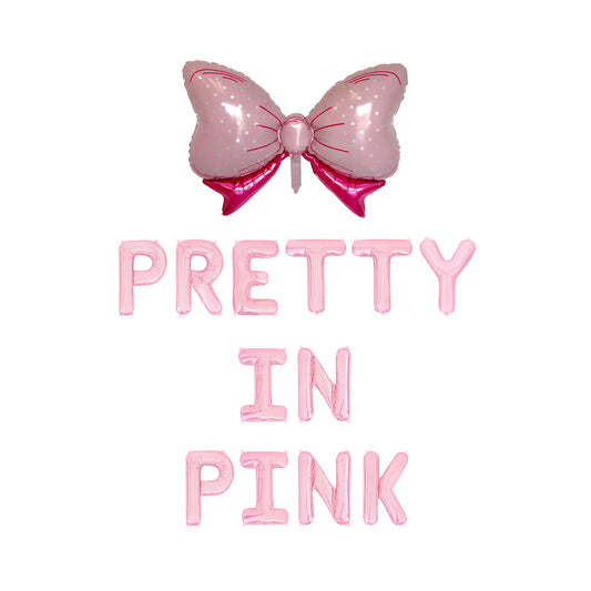 Pretty In Pink Letter Balloon Kit