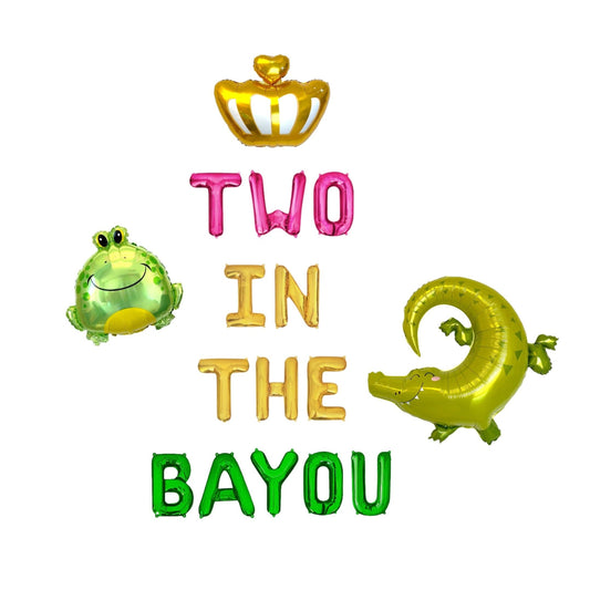 Two In The Bayou Letter Balloon Kit