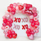 Valentines XOXO Pink and Red Balloon Garland Kit