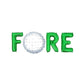 Fore Golf Themed Letter Balloon Kit