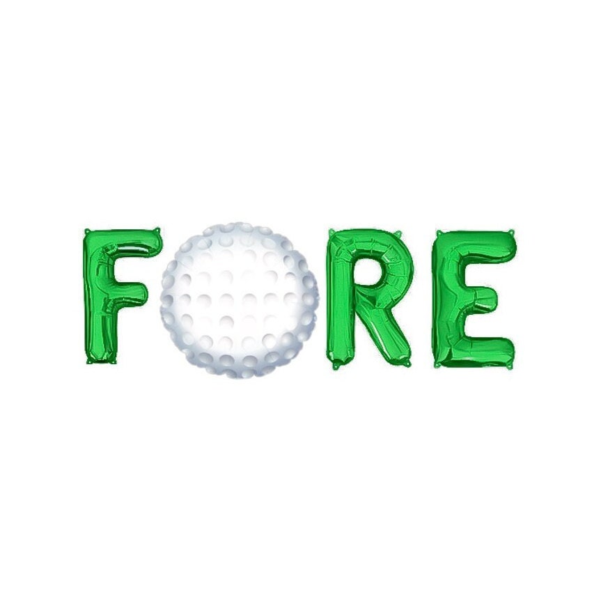 Fore Golf Themed Letter Balloon Kit