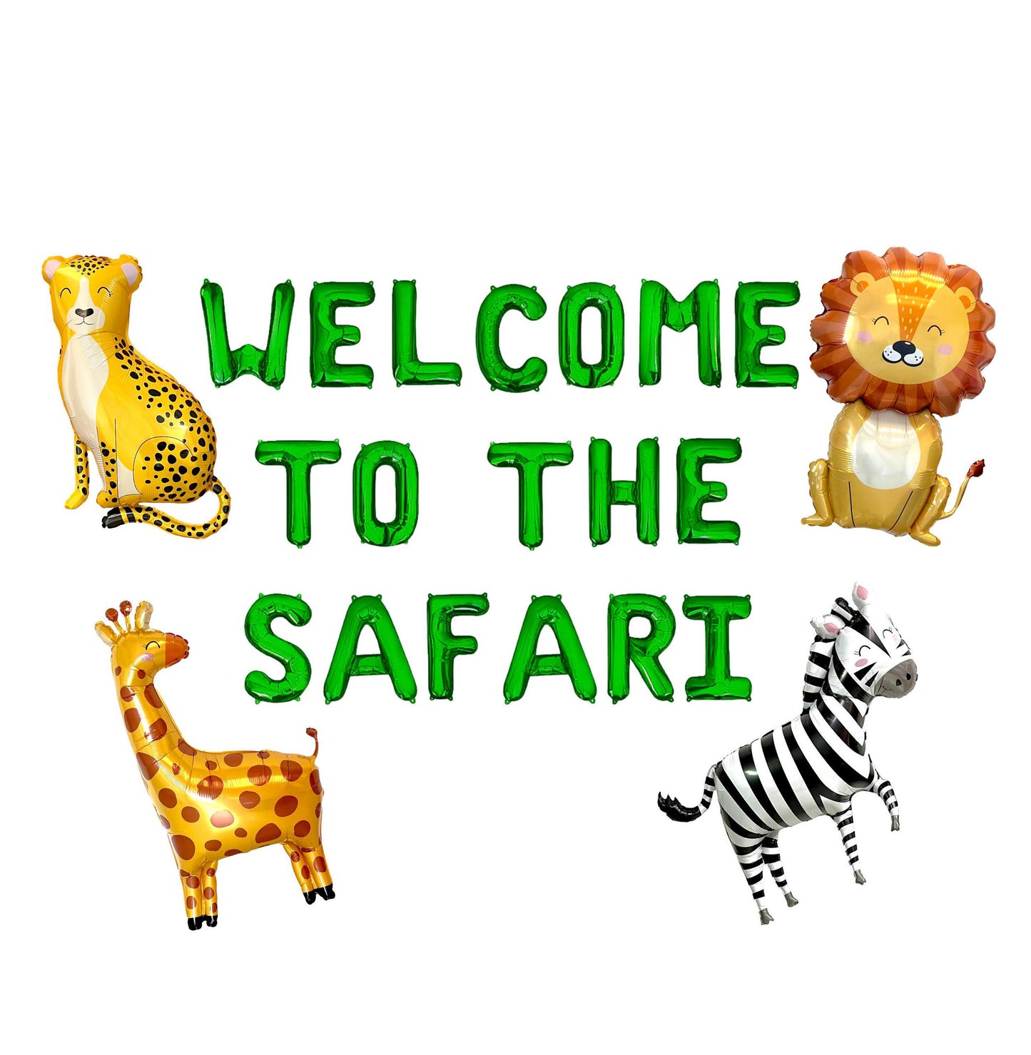 Welcome To The Safari Letter Balloon Kit