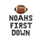 Custom Names First Down Football Letter Balloon Kit