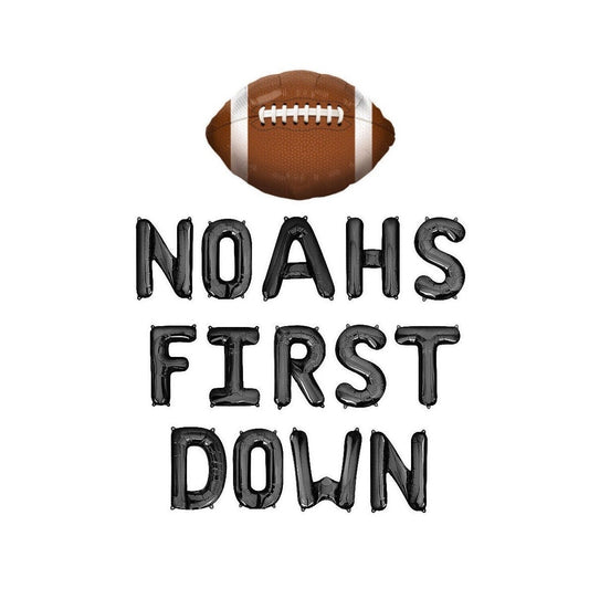 Custom Names First Down Football Letter Balloon Kit