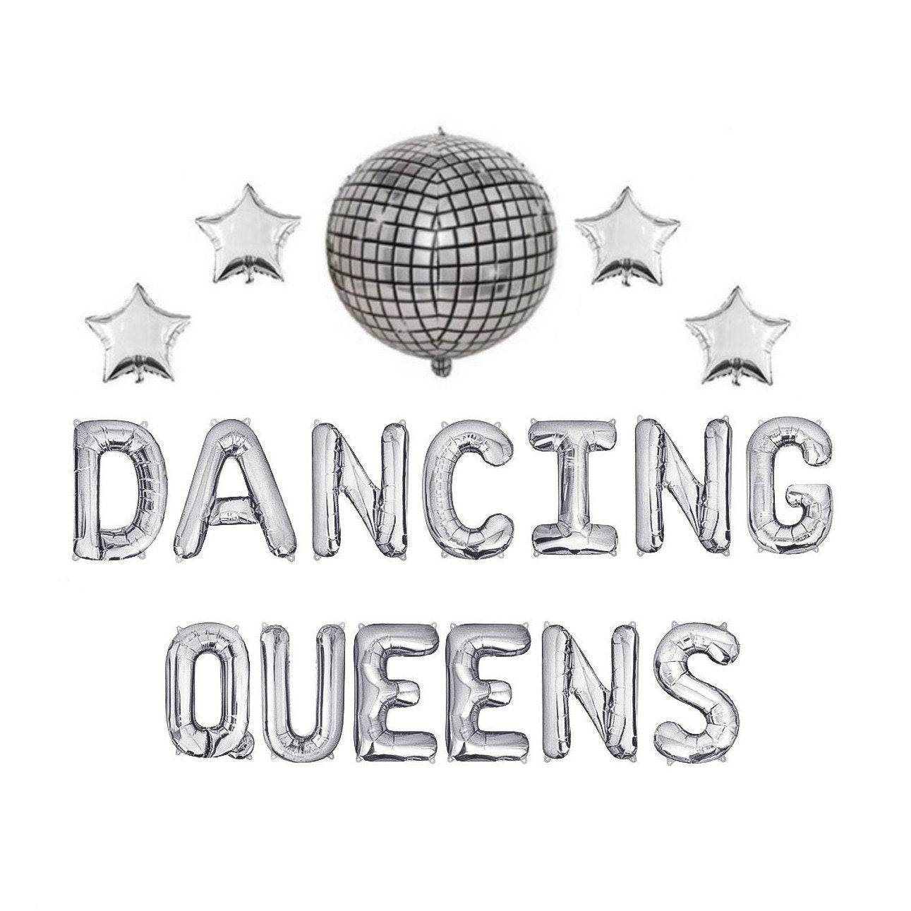 Dancing Queens Disco Letter Balloon Kit