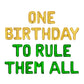 One Birthday To Rule Them All Letter Balloon Kit