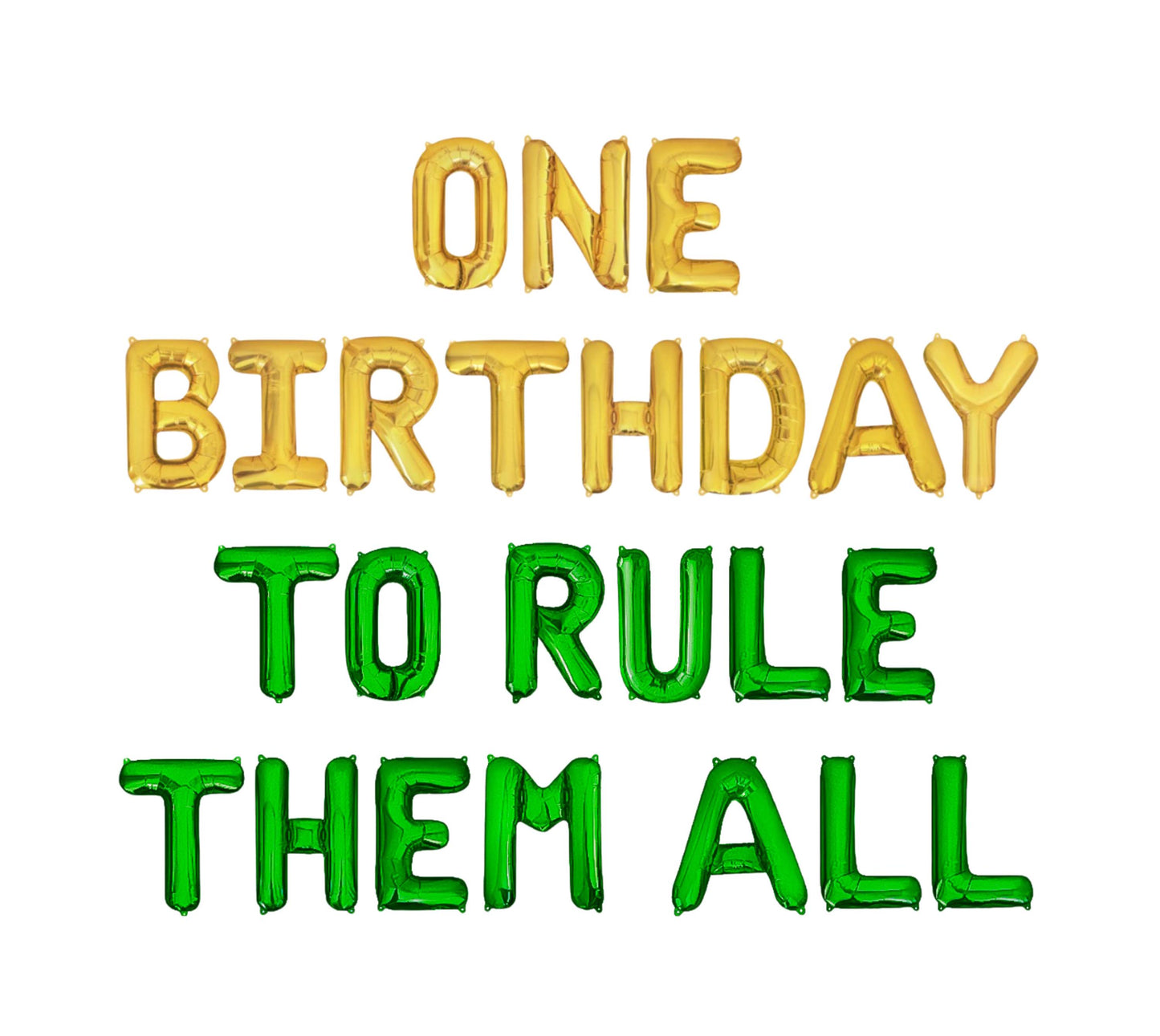 One Birthday To Rule Them All Letter Balloon Kit