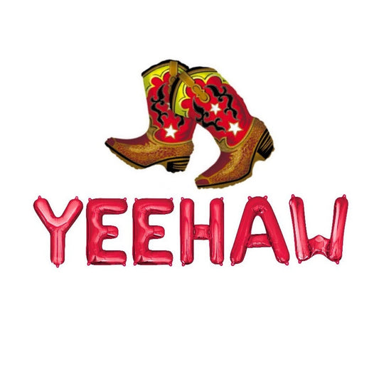 Yeehaw Western Letter Balloon Kit