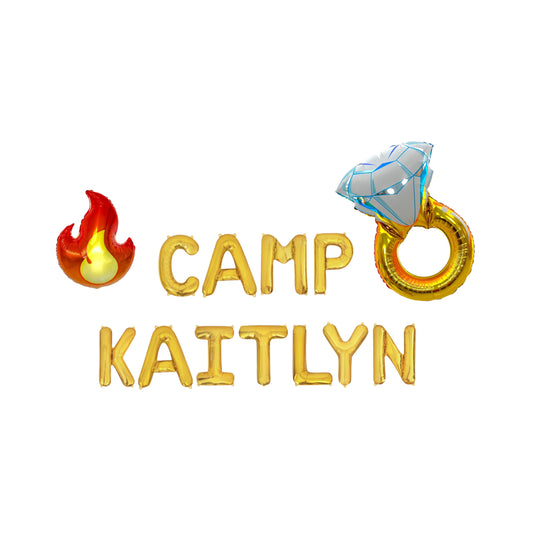 Custom Name Camp Letter Balloon Kit