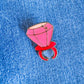 Pink Candy Ring Enamel Pin