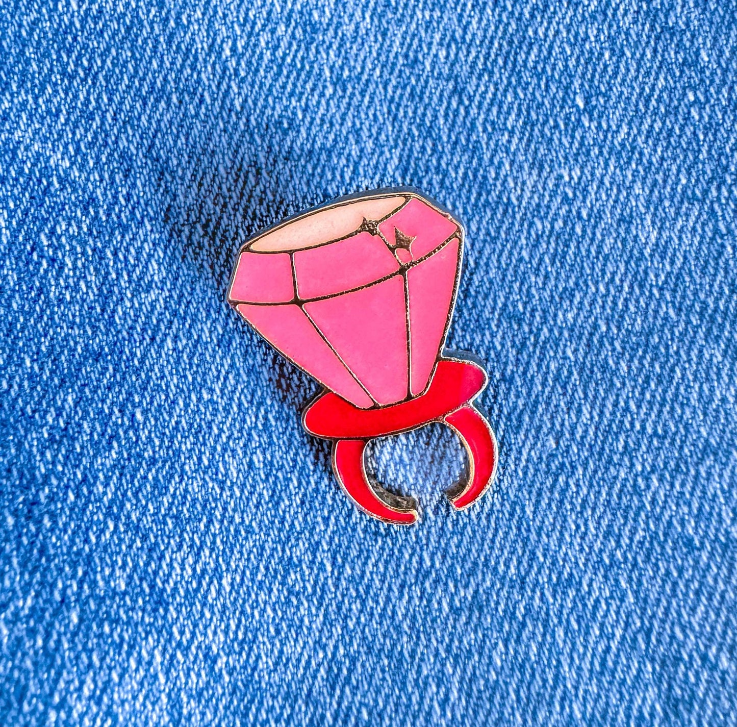 Pink Candy Ring Enamel Pin