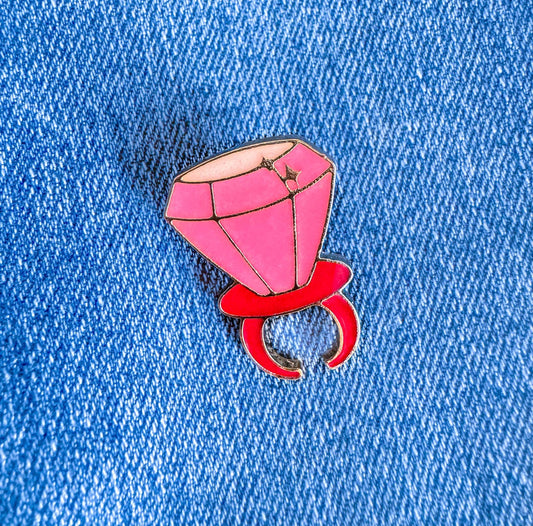 Pink Candy Ring Enamel Pin