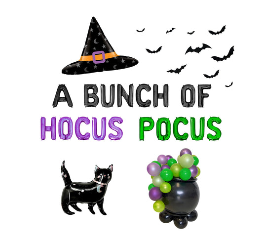 A Bunch Of Hocus Pocus Letter Balloon Kit