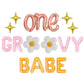 One Groovy Babe 1st Birthday Letter Balloon Kit