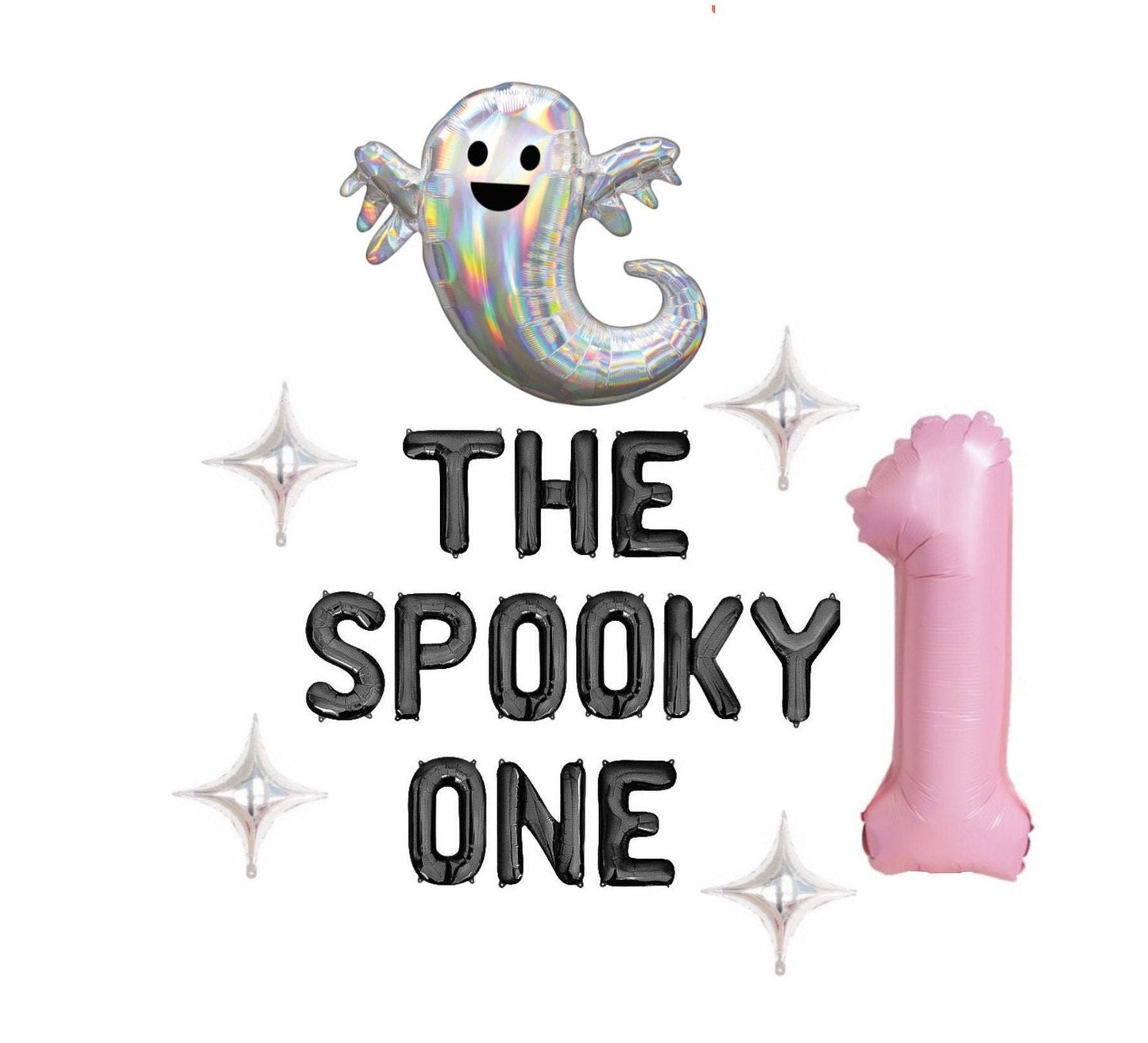 The Spooky One Halloween Themed Letter Balloon Kit