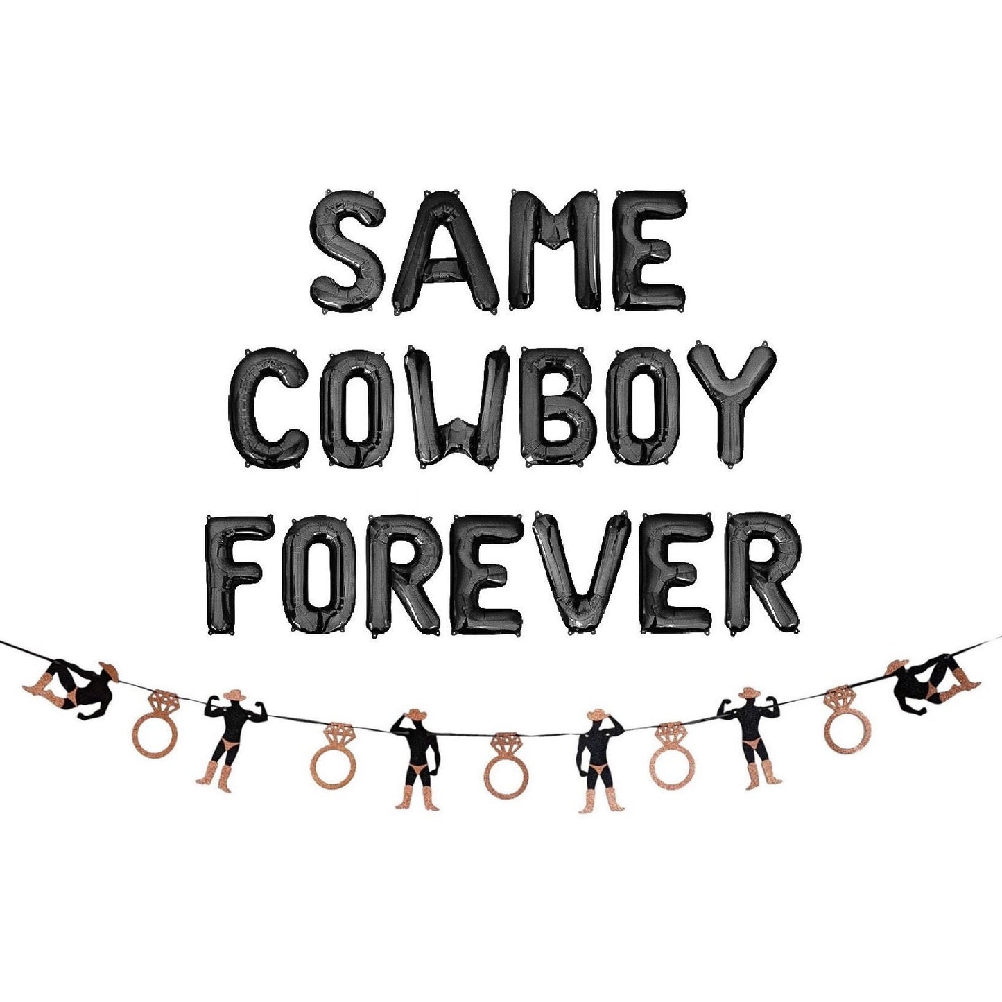 Same Cowboy Forever Letter Balloon Kit