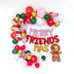 Merry Friendsmas Christmas Balloon Garland Kit