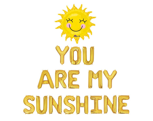 You Are My Sunshine Letter Balloon Kit