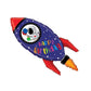 Happy Birthday Rocket Space Themed Balloon