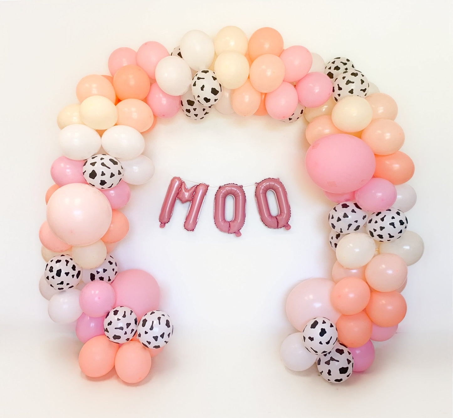 Pink Moo Balloon Garland Kit