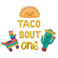 Taco Bout One Script Fiesta Taco Themed Letter Balloon Kit