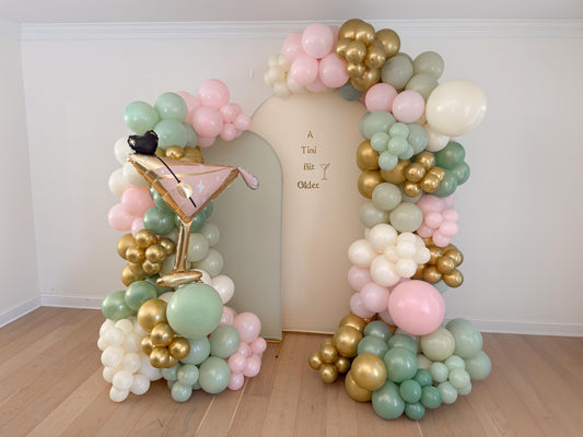 A Tini Bit Older Martini Olive Balloon Garland Kit