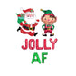 Jolly AF Christmas Themed Letter Balloon Kit