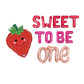 Sweet To Be One Strawberry Letter Balloon Kit