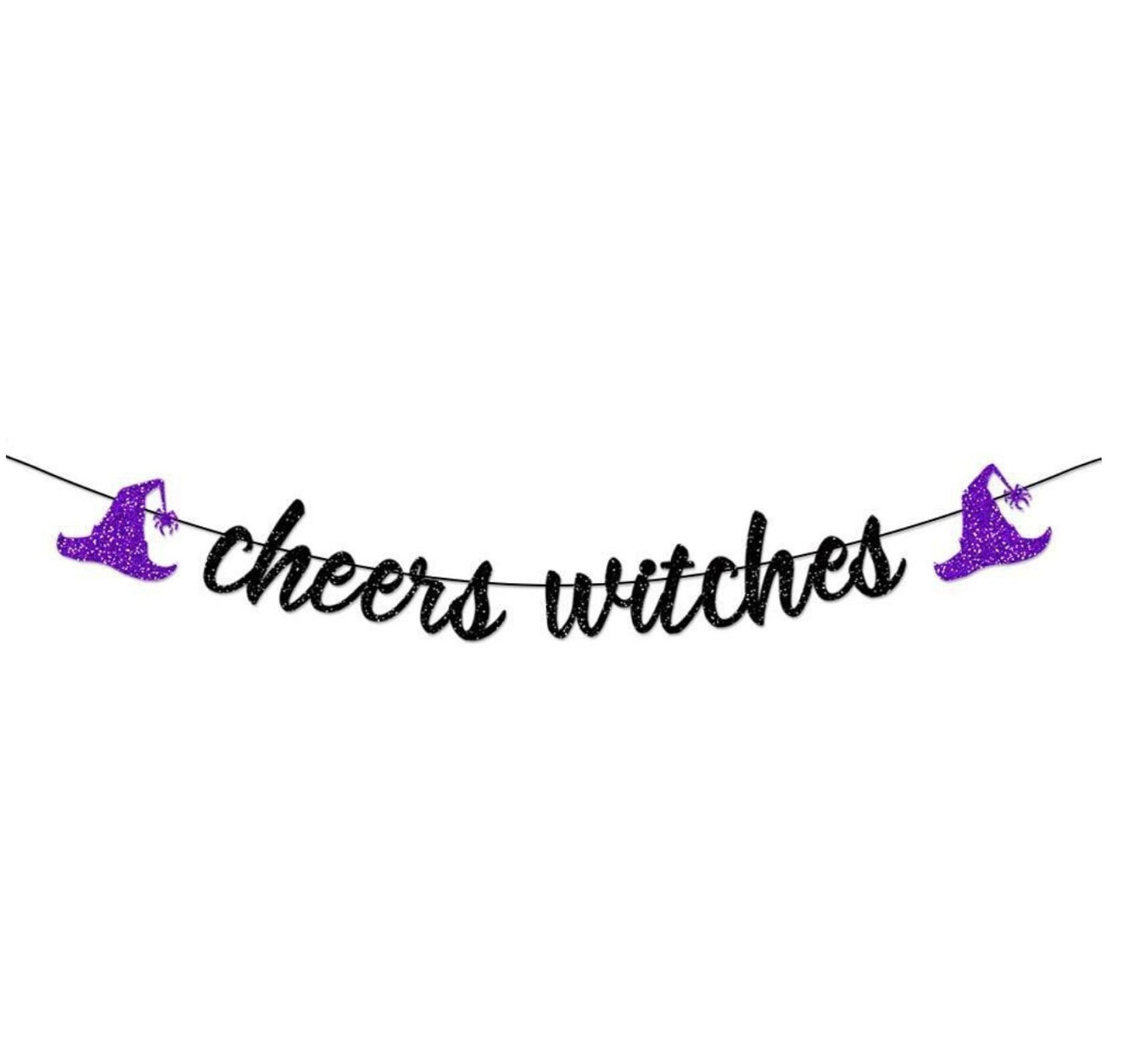 Cheers Witches Sparkly Banner