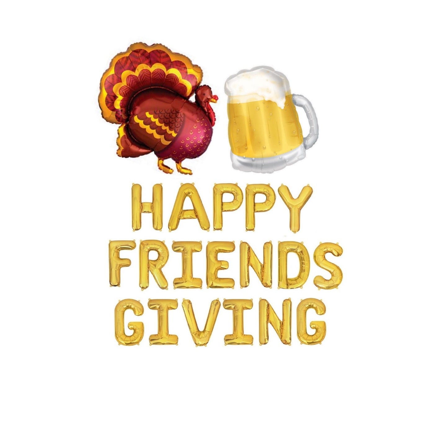 Happy Friendsgiving Letter Balloon Kit