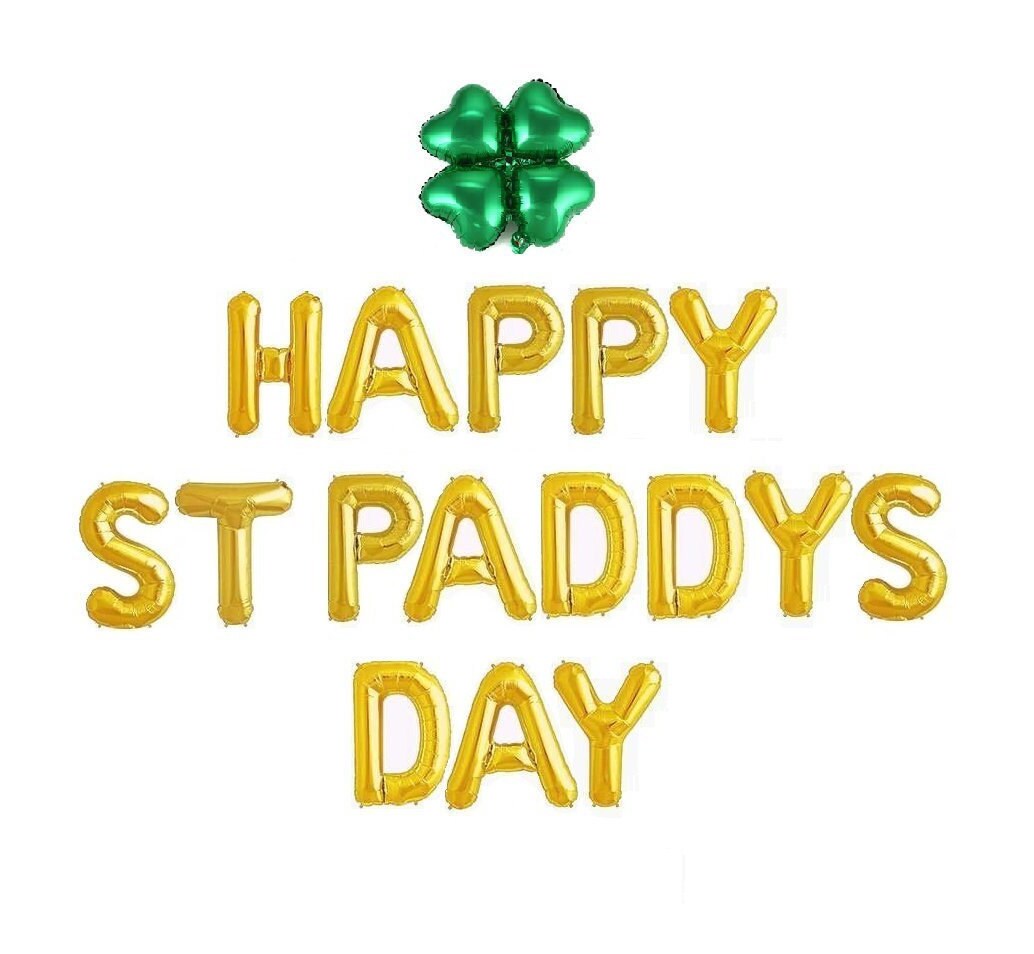 Happy St Paddys Day Letter Balloon Kit