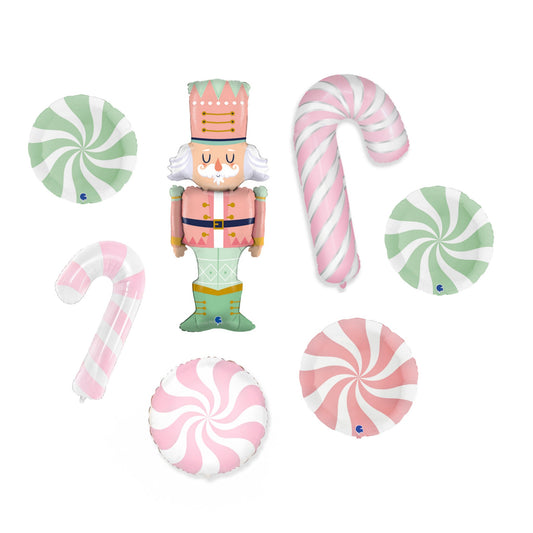 Pastel Nutcracker And Pastel Candy Balloons