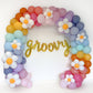 Boho Rainbow Groovy Balloon Garland Kit