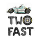 Two Fast Race Car 2nd Birthday Letter Balloon Kit