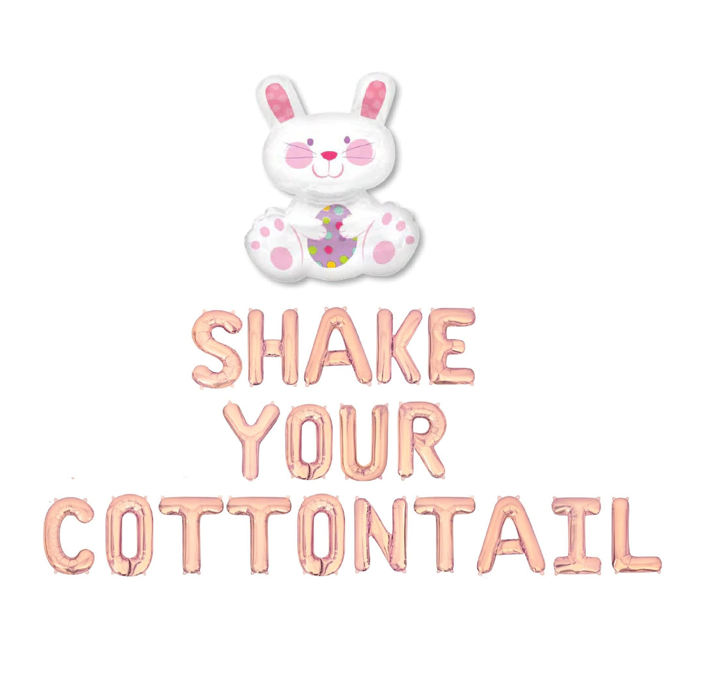 Shake Your CottonTail Letter Balloon Kit