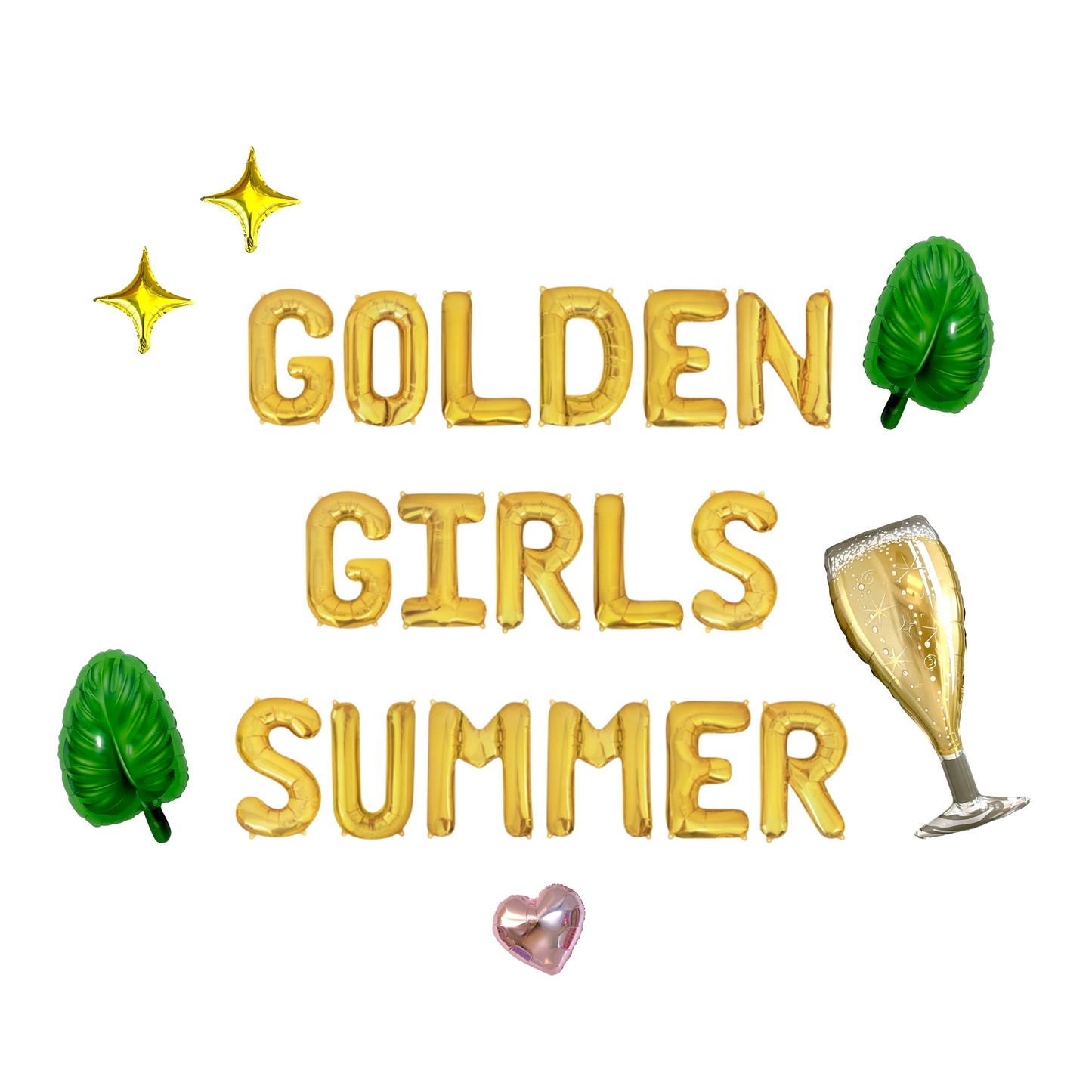 Golden Girls Summer Letter Balloon Kit