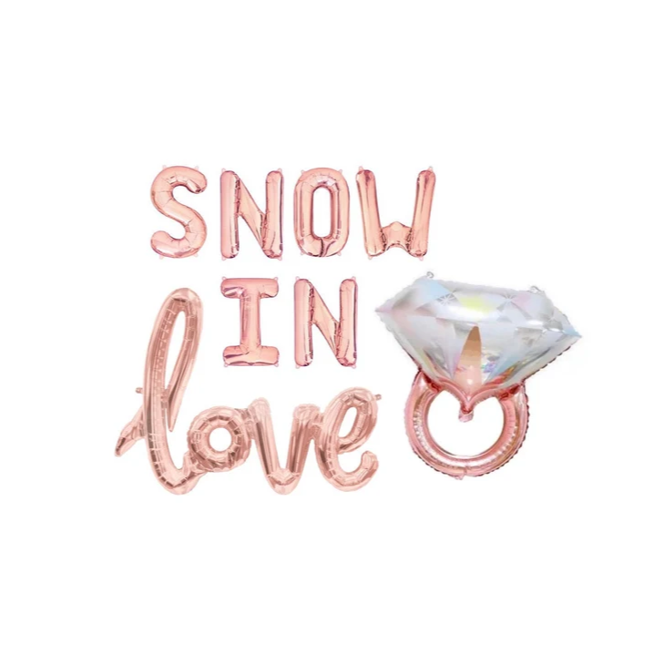 Snow In Love Letter Balloon Kit