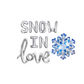 Snow In Love Letter Balloon Kit