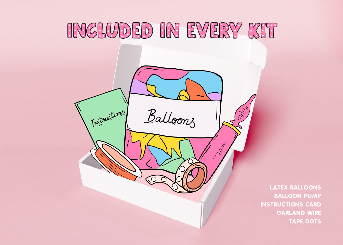 Happy Galentines Day Balloon Garland Kit