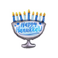 Happy Hanukkah Menorah Balloon