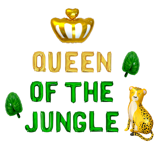 Queen Of The Jungle Letter Balloon Kit