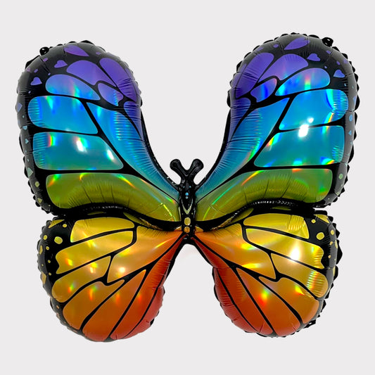 Rainbow Iridescent Butterfly Balloon