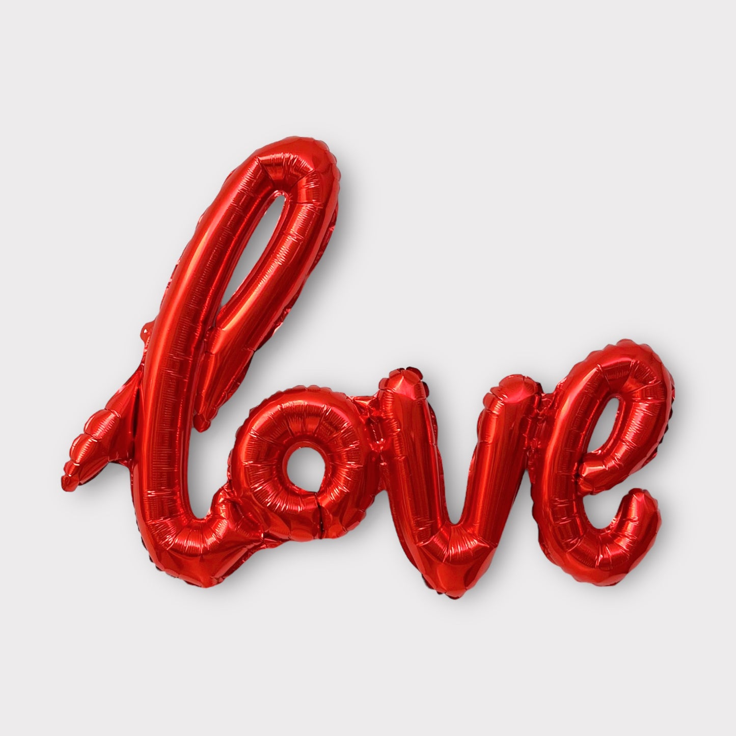 Red Love Script Balloon