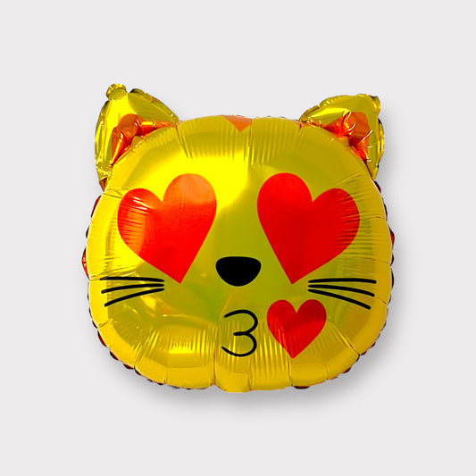 Kissy Face Emoji Cat Balloon