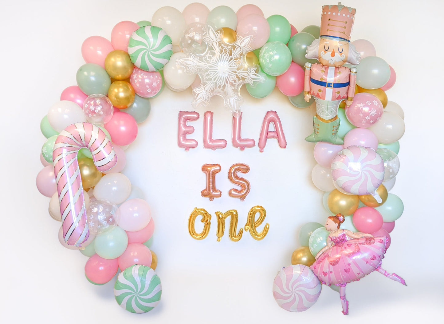 Pastel Nutcracker Christmas Balloon Garland Kit